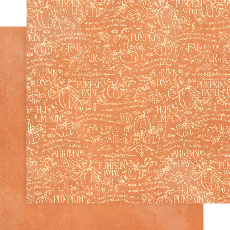 Graphic 45 Hello Pumpkin 12x12 Patterns & Solids Pack - Image 7