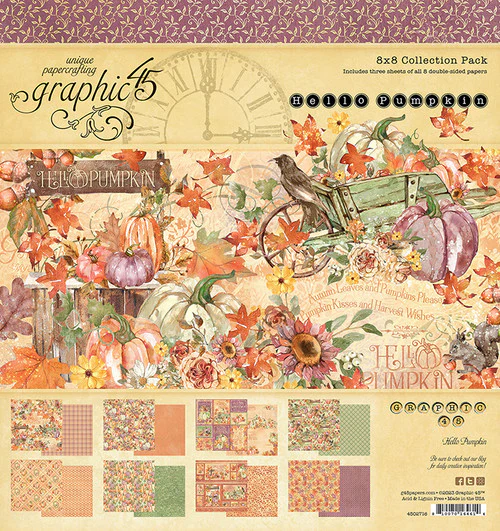 Graphic 45 Hello Pumpkin 8x8 Collection Pack - Image 10