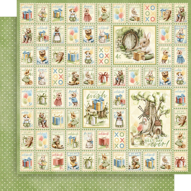 Graphic 45 Hip Hip Hooray 8” x 8” Collection Pack - Image 8