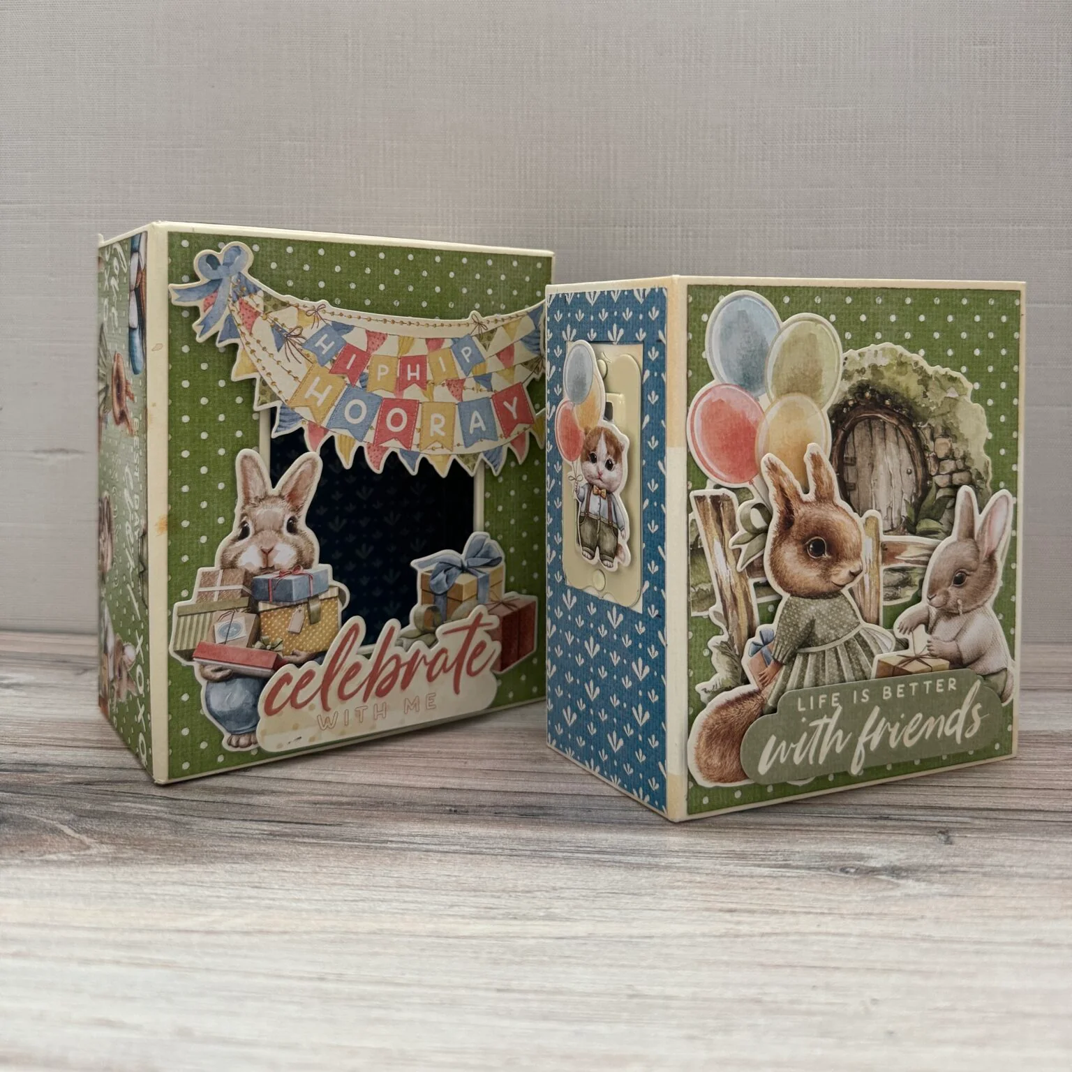Graphic 45 Hip Hip Hooray - Mini Album & Matchbook Box 2025 Kit 4 - Image 4