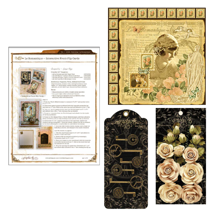 Graphic 45 January 2020 Le Romantique Card Kit *Online Only* - Image 8