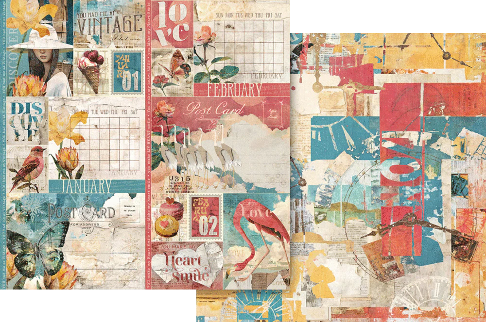 Graphic 45 Journaling Through Time 12” x 12” Collection Pack - Image 2