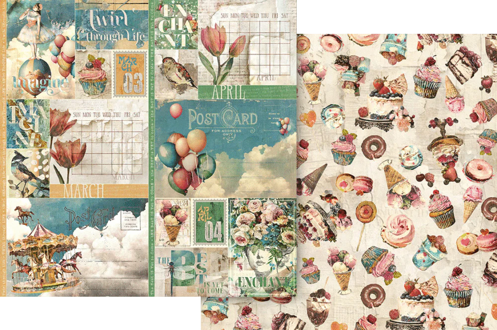 Graphic 45 Journaling Through Time 12” x 12” Collection Pack - Image 3