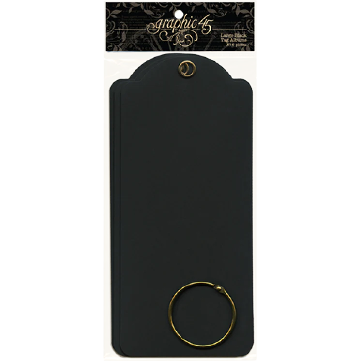 Graphic 45 Large Tag Albums - Black - Image 2