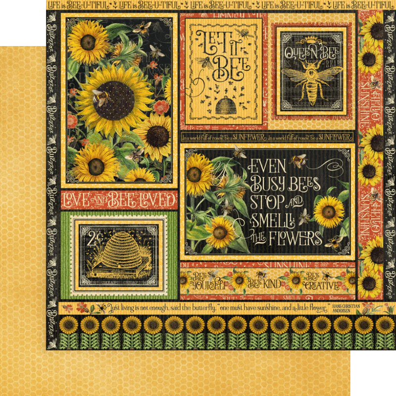 Graphic 45 Let It Bee - Keepsake Kit (with Exclusive Metal Die Set) - Image 15
