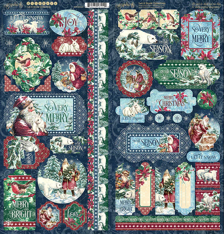 Graphic 45 Let It Snow 12” x 12” Collection Pack - Image 10