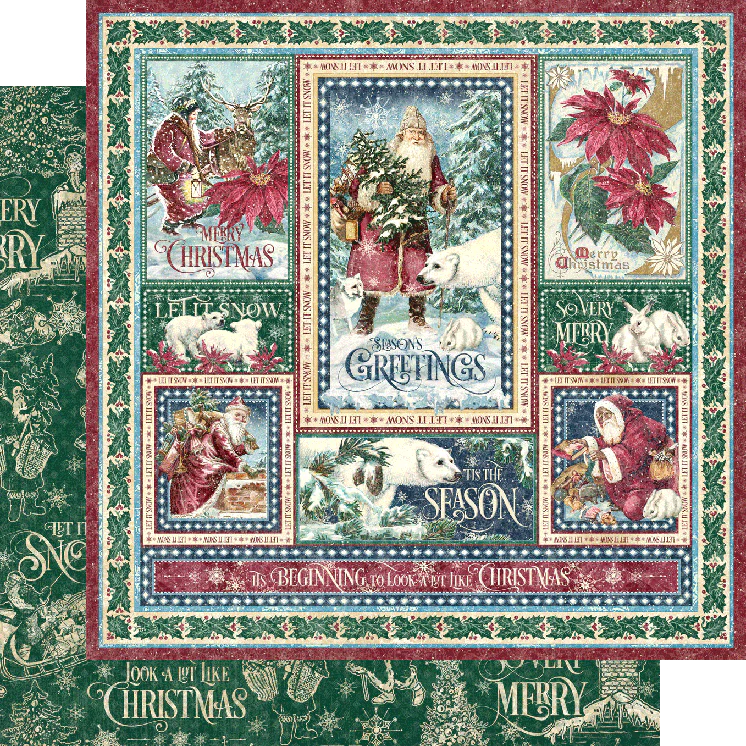 Graphic 45 Let It Snow 12” x 12” Collection Pack - Image 7