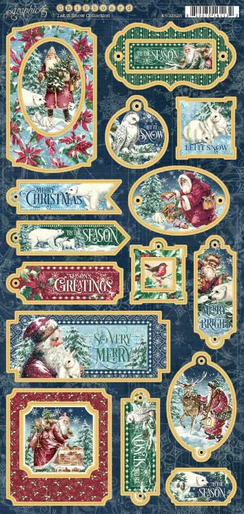 Graphic 45 Let It Snow Chipboard - Image 2