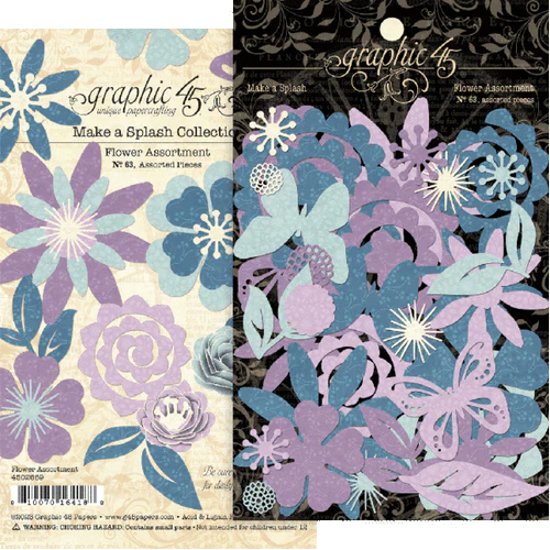 Graphic 45 Make a Splash Flower Assortment - Image 2