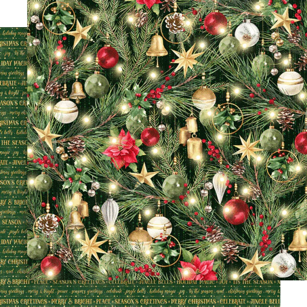 Graphic 45 Merry & Bright 12” x 12” Collection Pack - Image 3