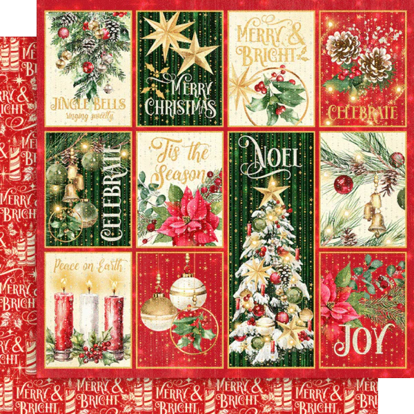 Graphic 45 Merry & Bright 12” x 12” Collection Pack - Image 4