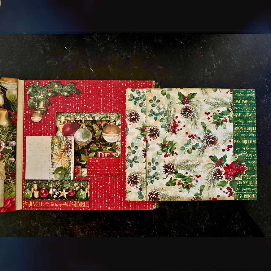 Graphic 45 Merry & Bright - Festive Tunnel Album 2024 Kit 7 - Image 6