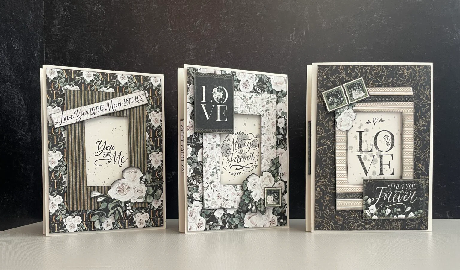 Graphic 45 P.S. I Love You Pop-Up Frame Card Set Monthly Kit 2023 Vol 8 - Image 8