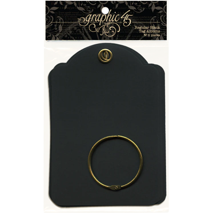 Graphic 45 Regular Tags Black - Image 2