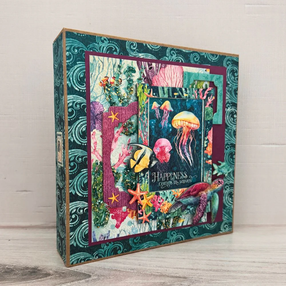 Graphic 45 Seas the Day - Tri-Fold Waterfall Album 2025 Kit 5