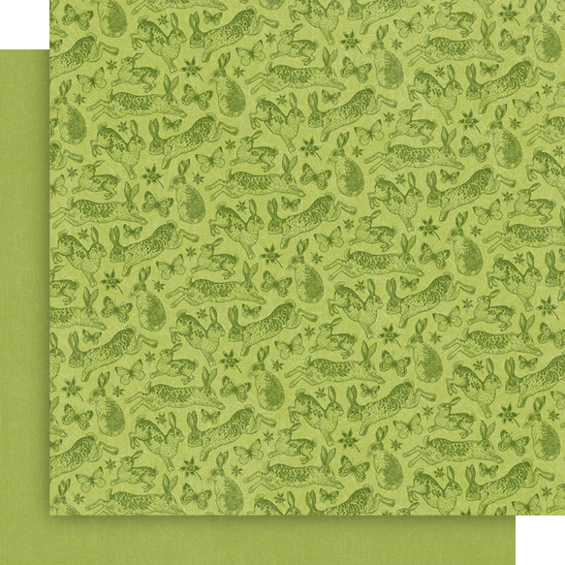 Graphic 45 Spring is in the Air 12” x 12” Patterns & Solids Pack - Image 3