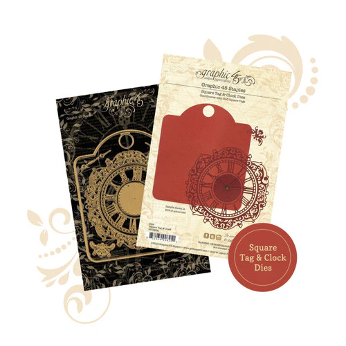 Graphic 45 Square Tag & Clock Metal Dies - Image 4