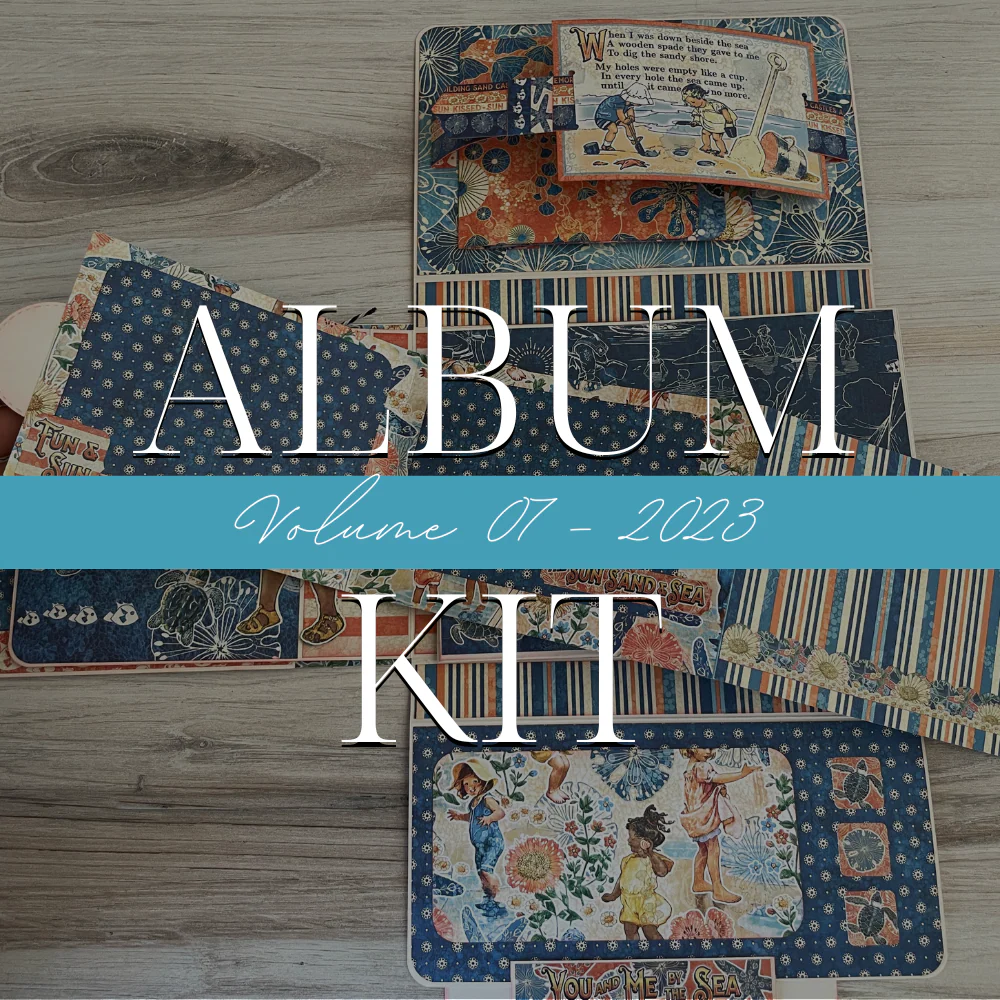 Graphic 45 Sun Kissed DCE DIY Folio Album Monthly Kit 2023 Vol 7 - Image 5