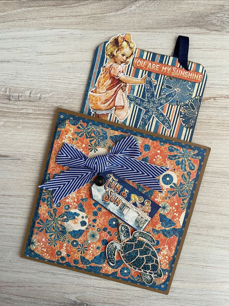 Graphic 45 Sun Kissed DCE Flip-Flop Card Set Monthly Kit 2023 Vol 7 - Image 2
