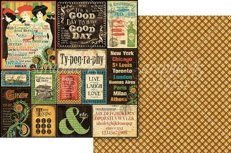 Graphic 45 Typography - Keepsake Kit (with Exclusive Metal Die Set) - Image 8