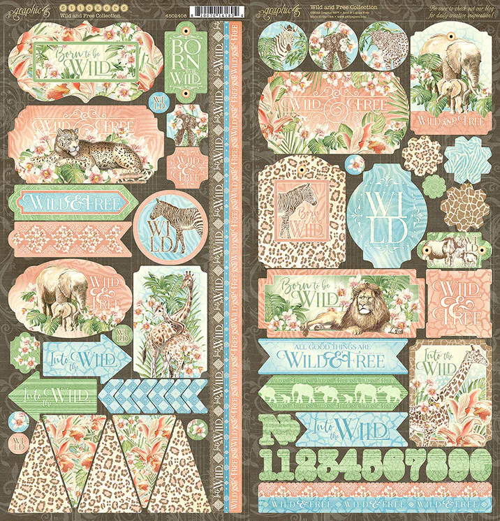 Graphic 45 Wild and Free 12” x 12” Collection Pack - Image 10