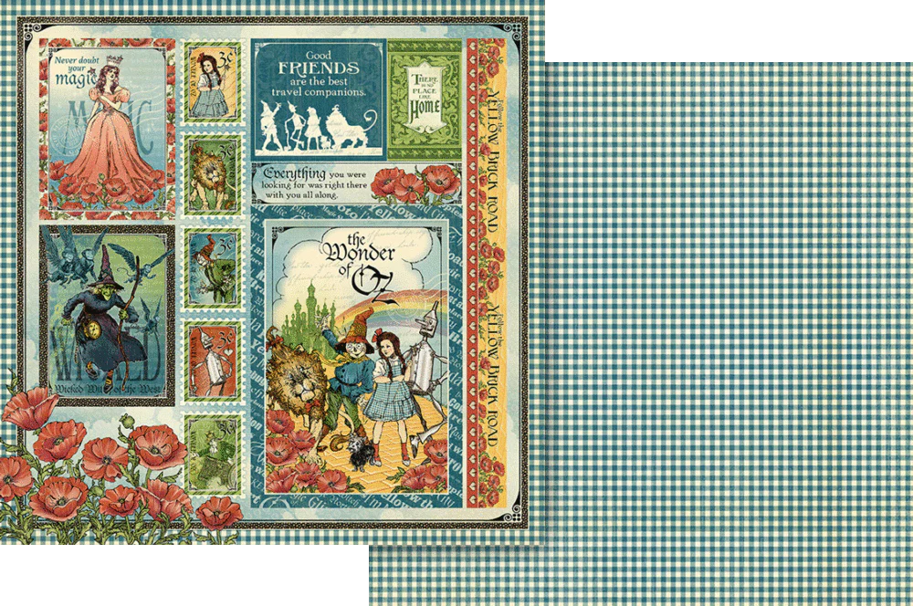 Graphic 45 Wonder of Oz 12” x 12” Collection Pack - Image 2