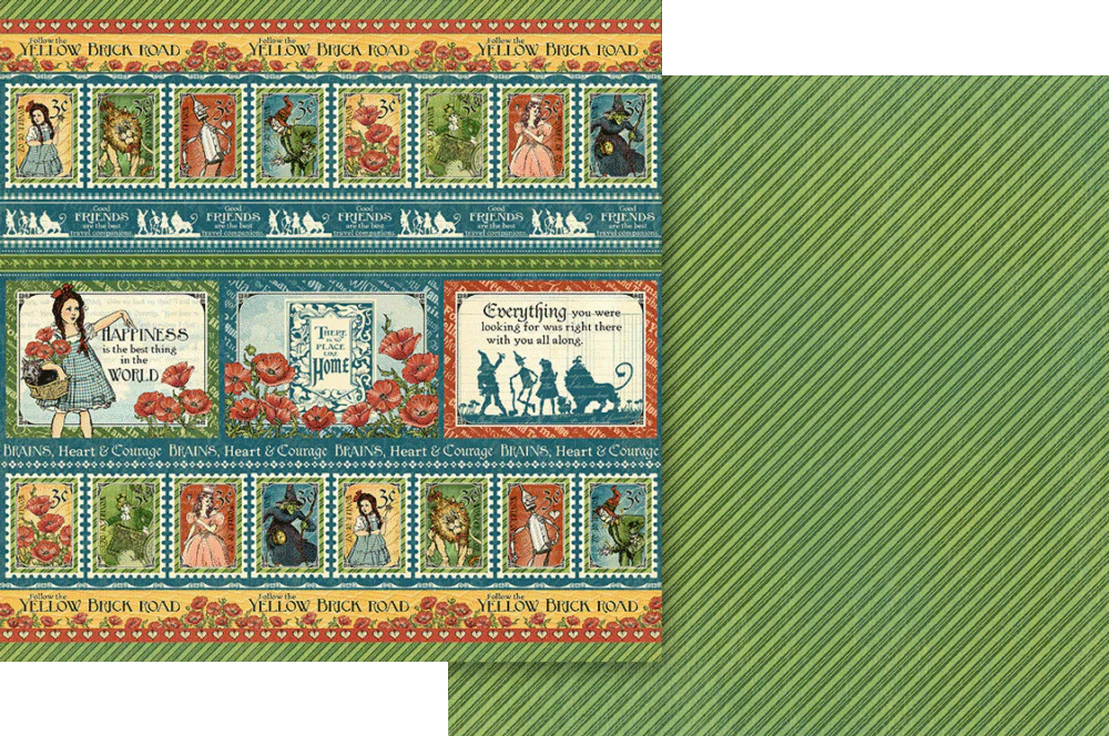 Graphic 45 Wonder of Oz 8” x 8” Collection Pack - Image 6