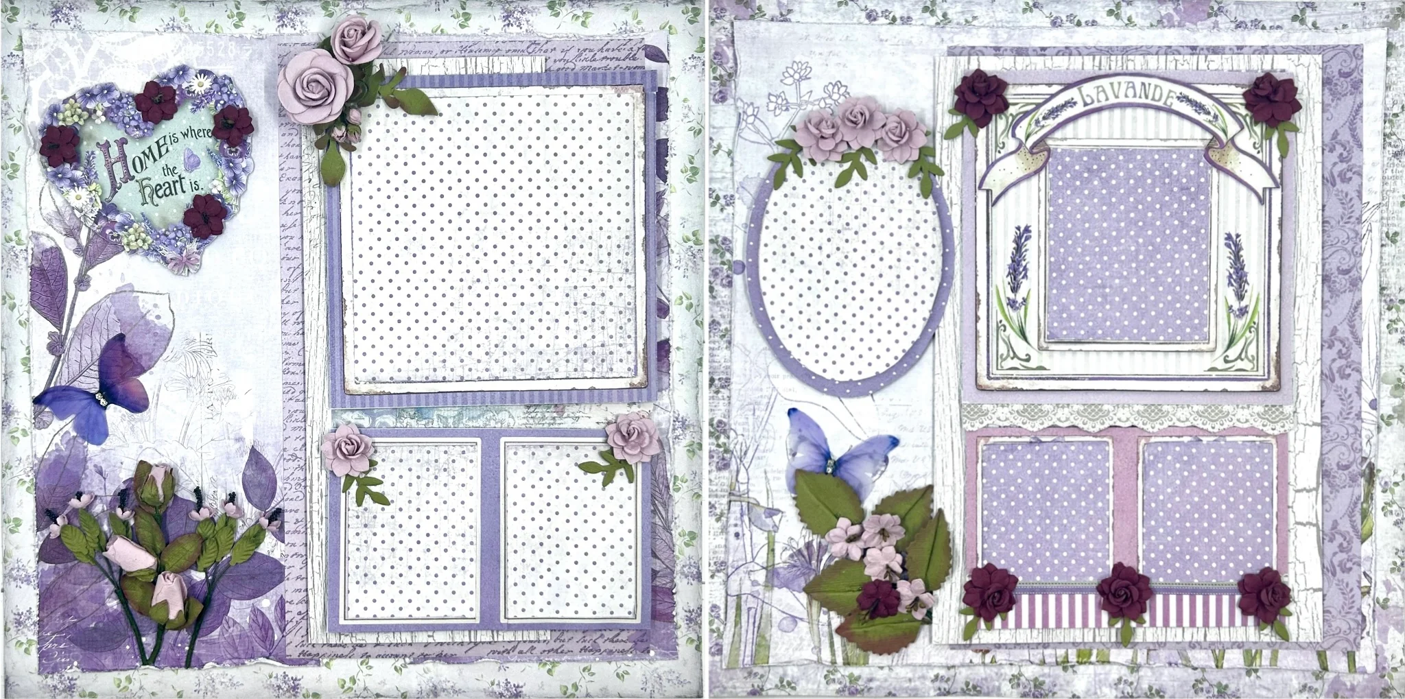 Home is Where the Heart is 2-Page Layout (Virtual Class 98)