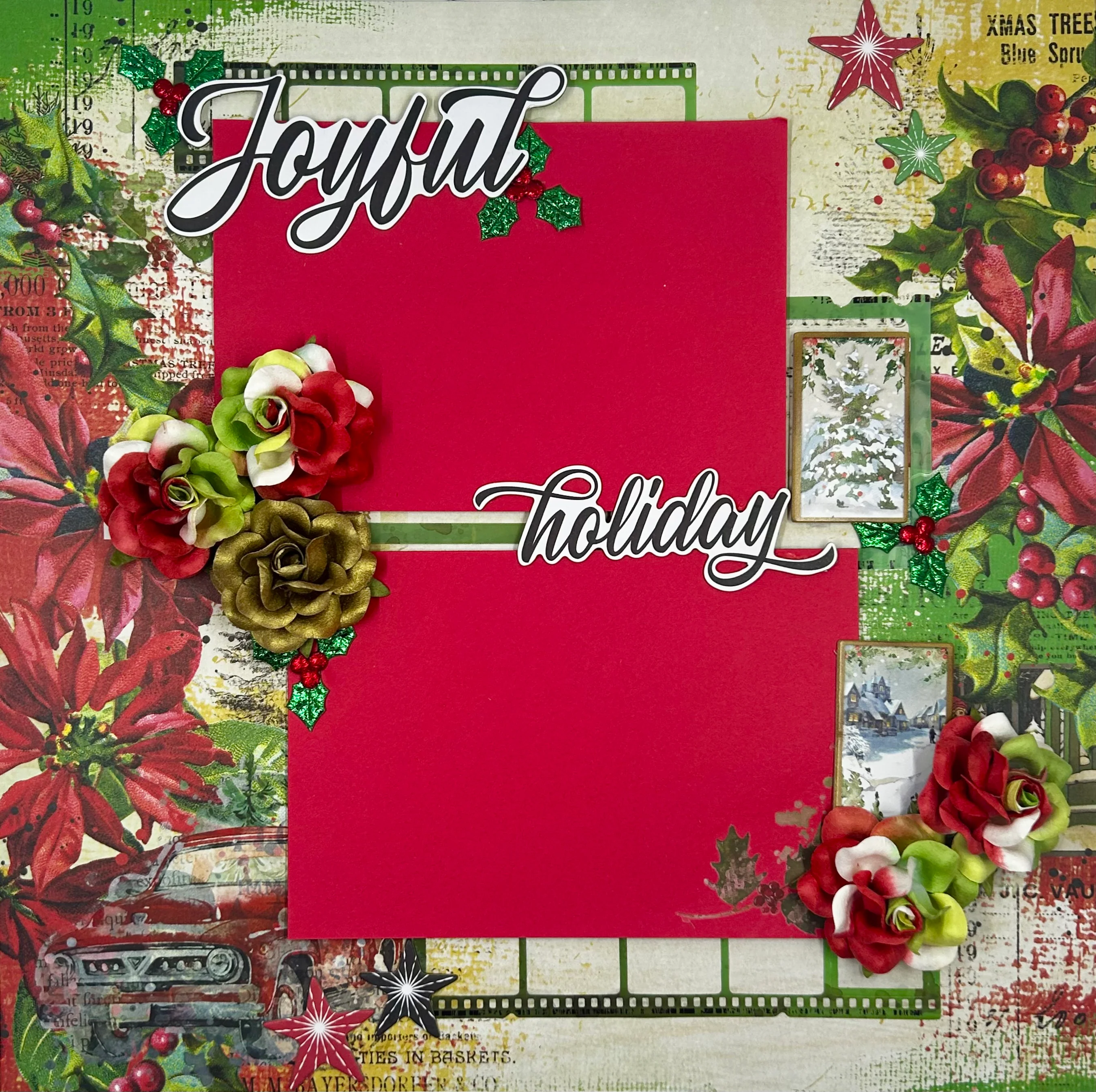 Joyful Holiday 2-Page Layout - Image 2