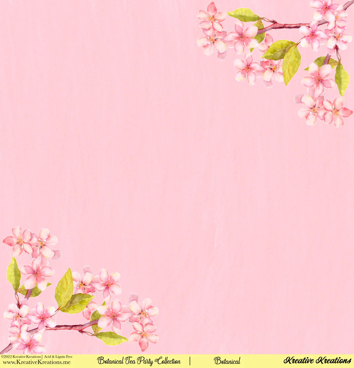 Kreative Kreations Botanical Tea Party 12” x 12” Paper Collection - Image 4