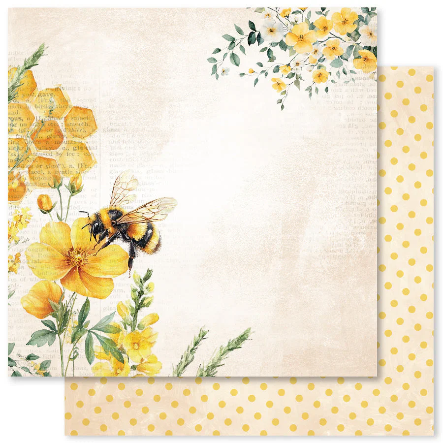 Paper Rose Studio Bees & Butterflies Basics 12x12 Paper Collection - Image 5