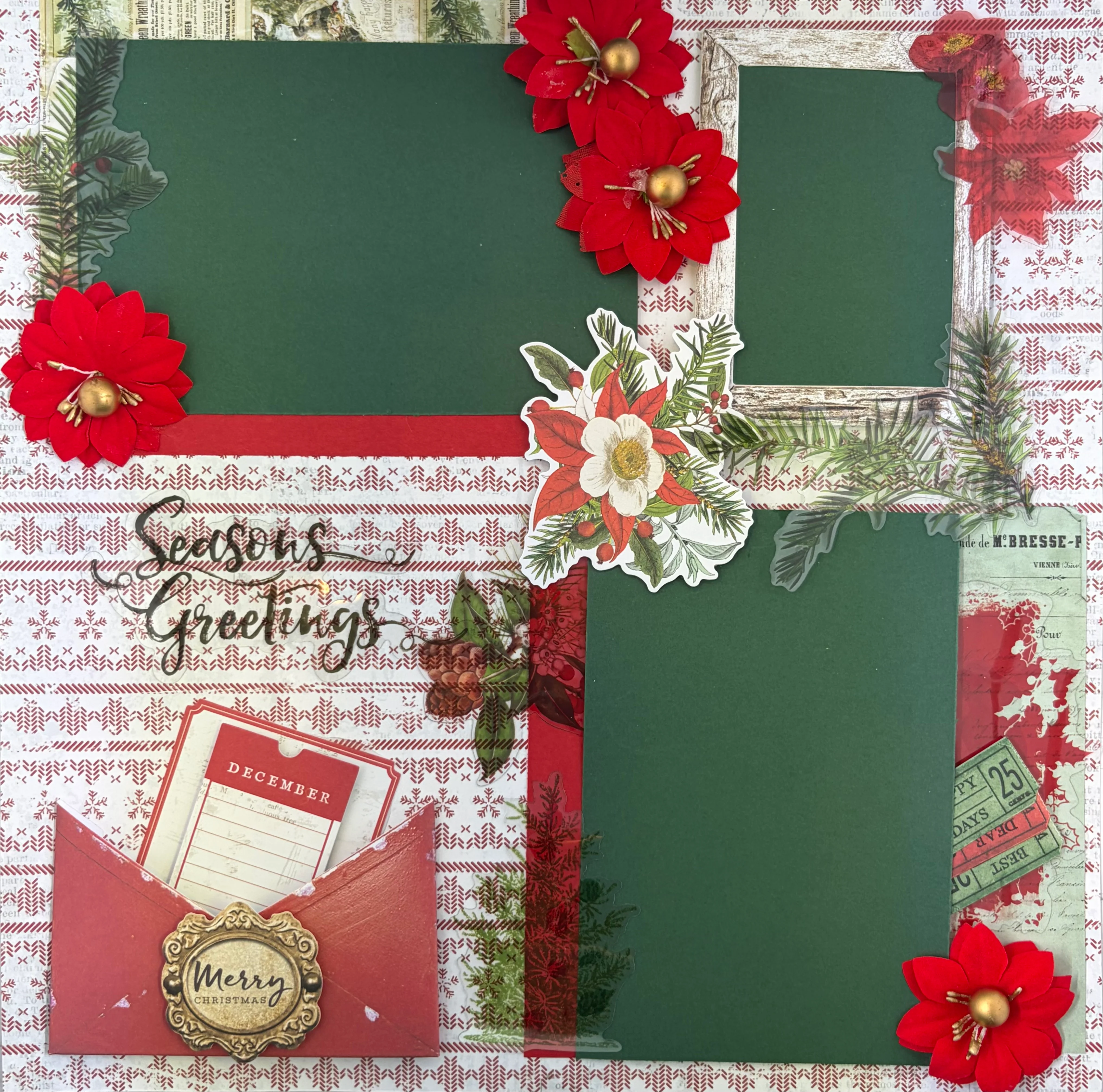 Poinsettia Dream 2-Page Layout (Virtual Class 128) - Image 3