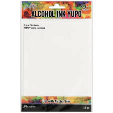 Ranger Alcohol Ink Yupo Paper White Cardstock 5 x 7 10 Pack - Image 2