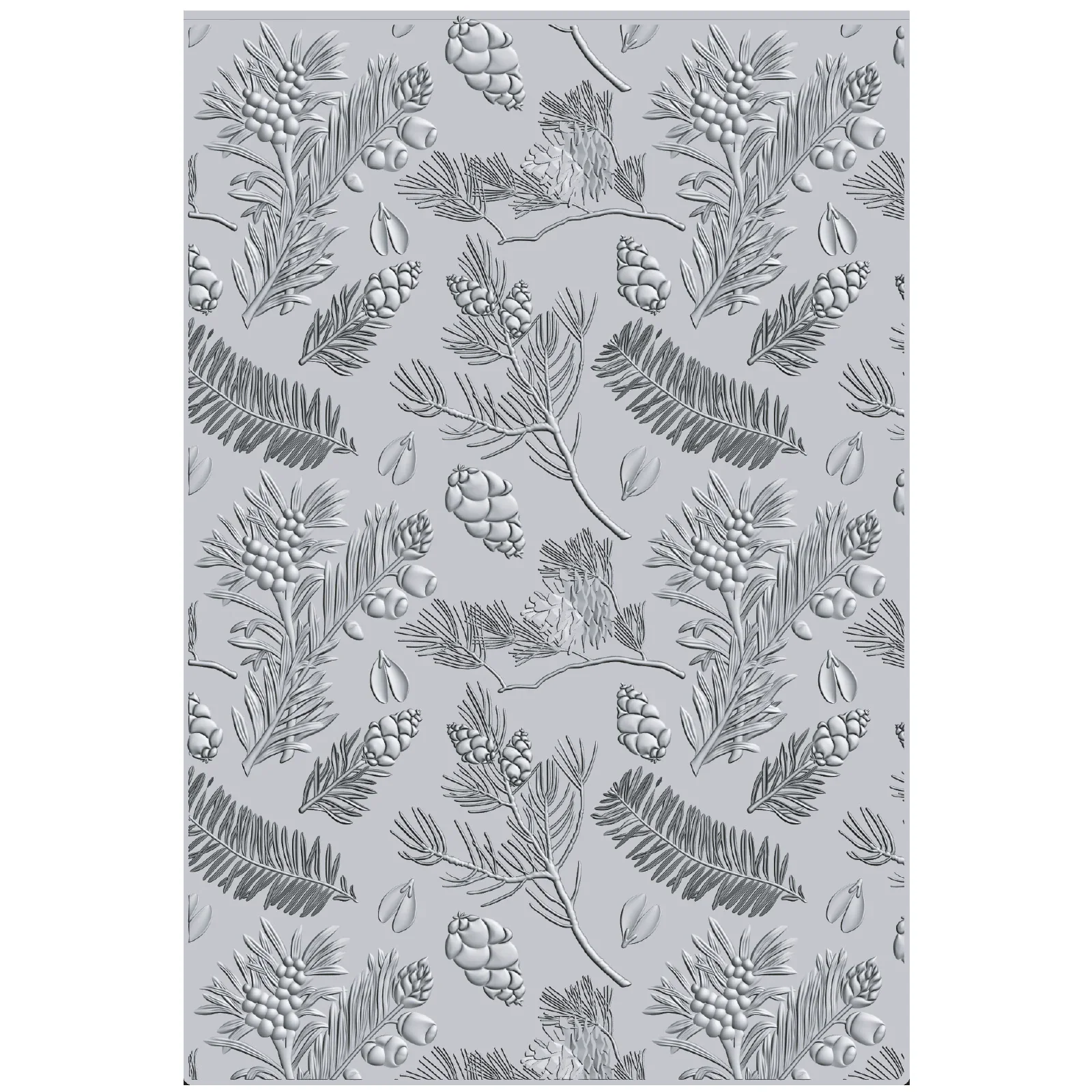 Sizzix 3D Textured Impressions A5 Embossing Folder - Pines by 49 & Market - Image 2