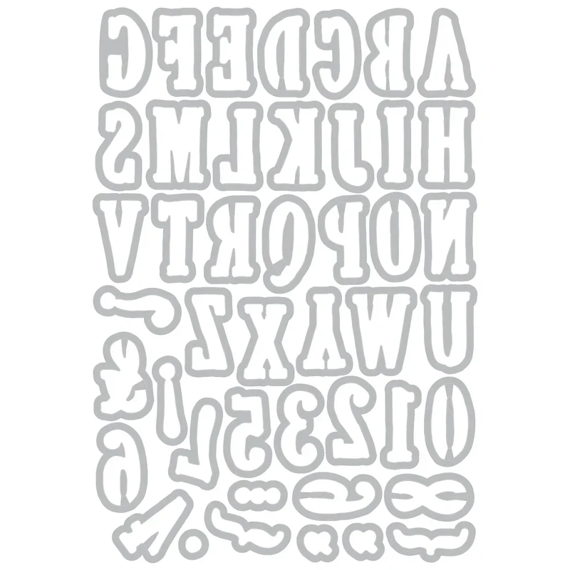Sizzix Framelit Die Set - Fine Line Alpha 02 by 49 & Market - Image 5