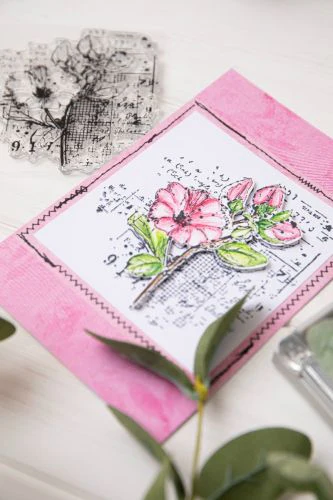 Sizzix Framelit Die Set w/Stamp - Floral Mix Cluster by 49 & Market - Image 6
