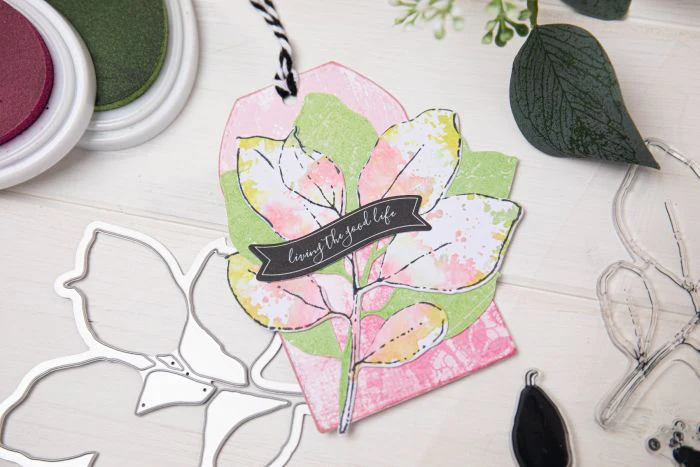 Sizzix Framelit Die Set w/Stamps - Painted Pencil Leaves by 49 & Market - Image 6
