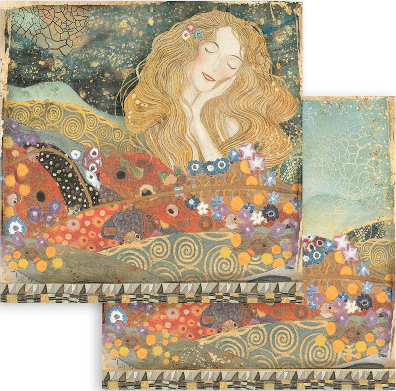 Stamperia (12"x12") Double Face Paper Pack - Klimt - Image 7