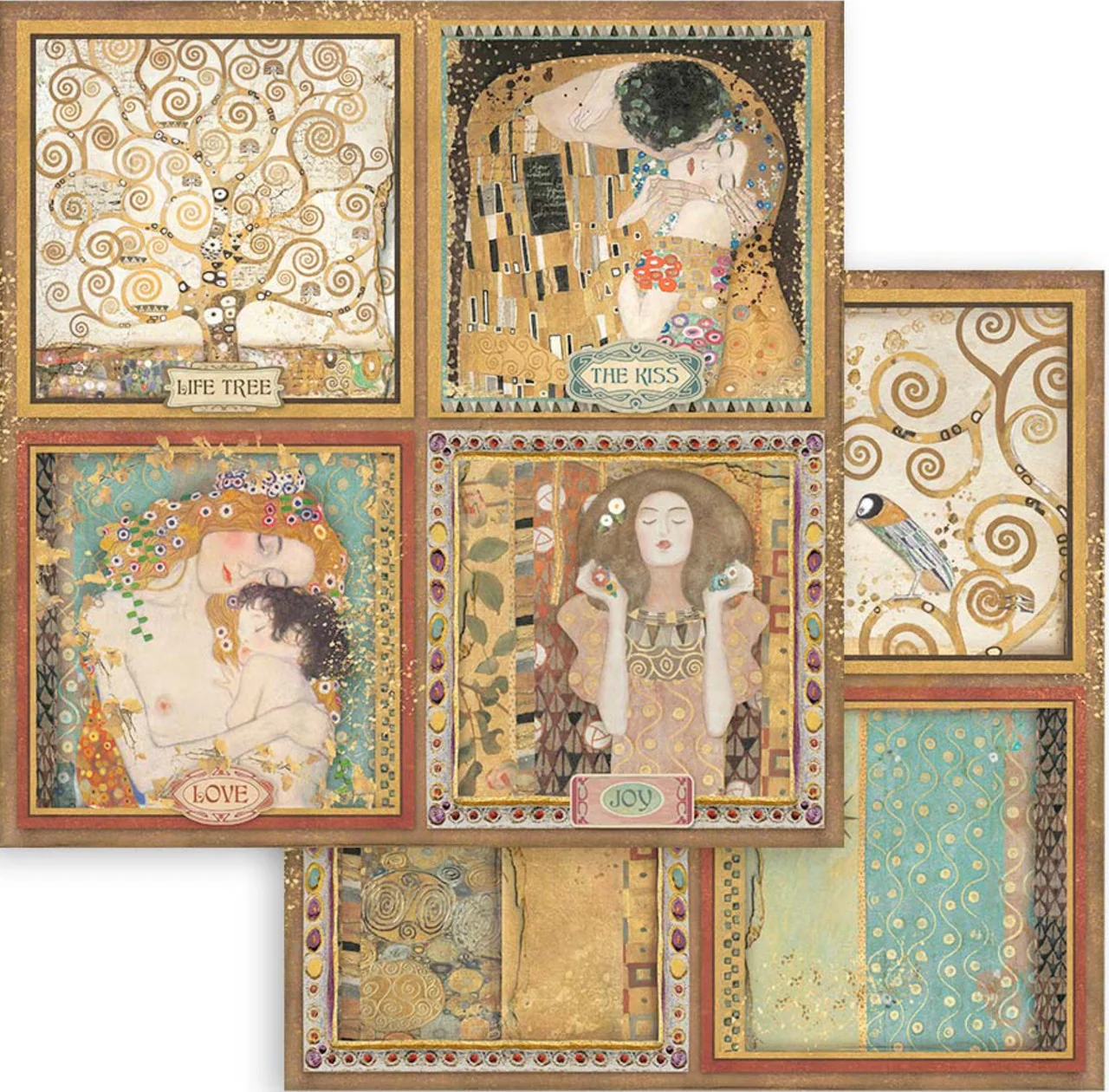 Stamperia (12"x12") Double Face Paper Pack - Klimt - Image 9