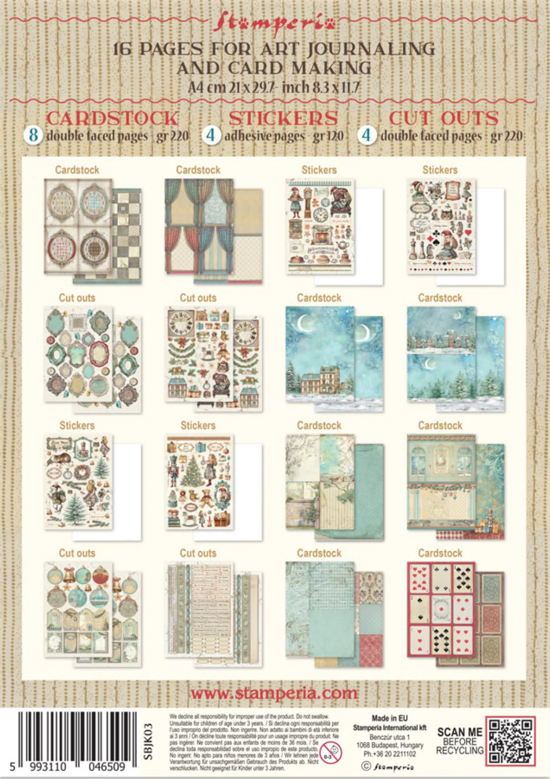 Stamperia Alice in Christmas Junk Journal - Image 18