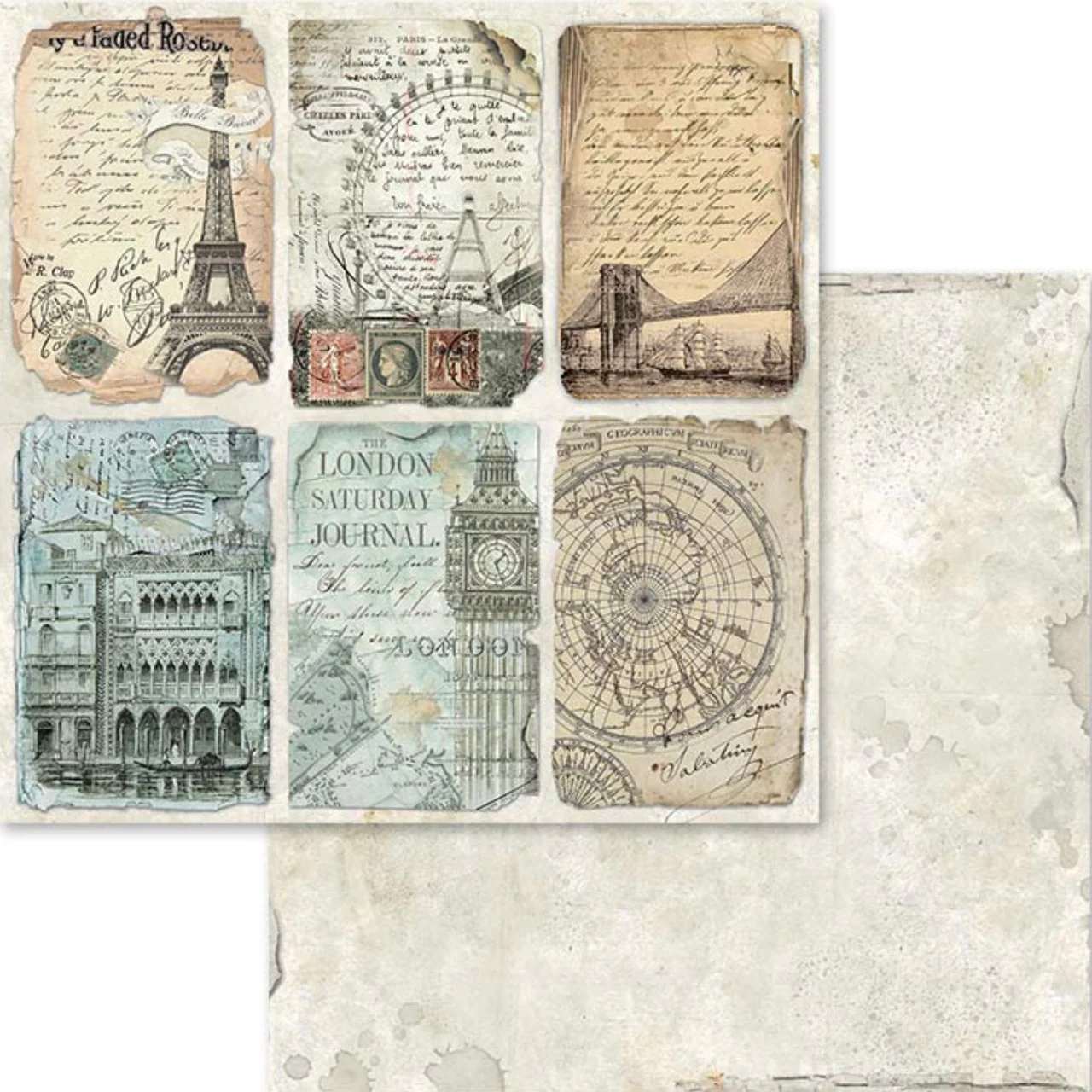 Stamperia Around the World Paper Collection 12” x 12” - Image 5