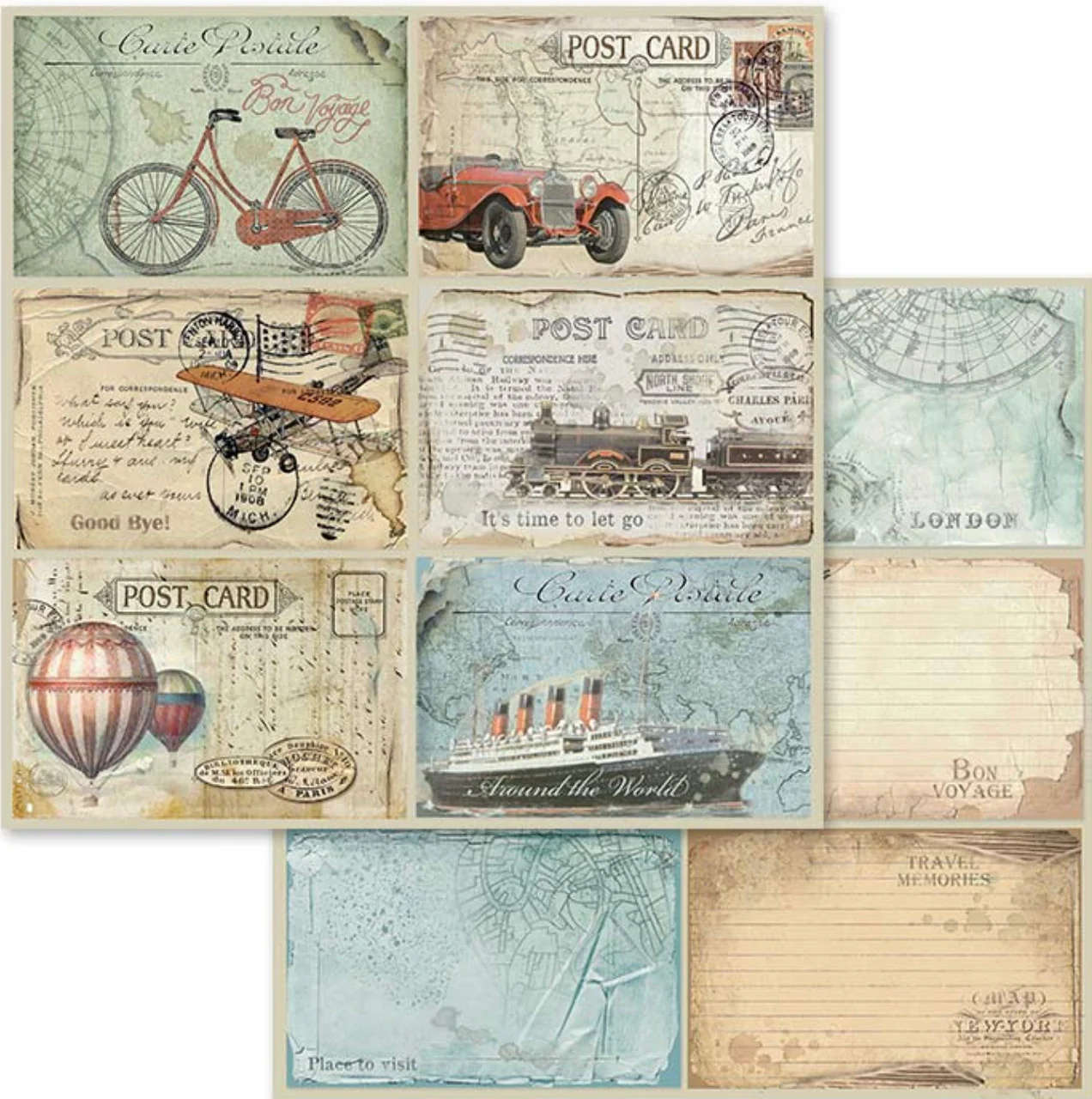 Stamperia Around the World Paper Collection 12” x 12” - Image 6