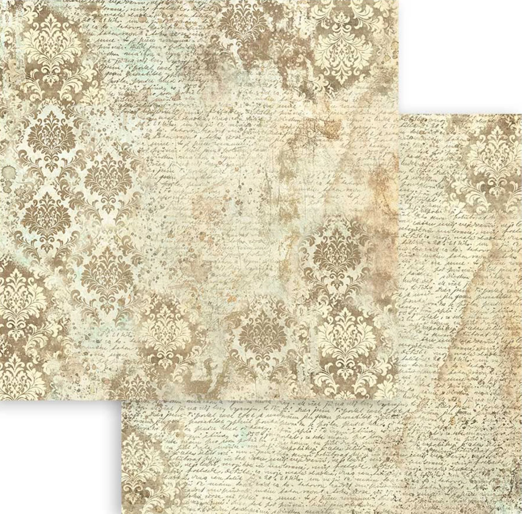 Stamperia Brocante Antiques Backgrounds 12” x 12” Paper Pad - Image 6