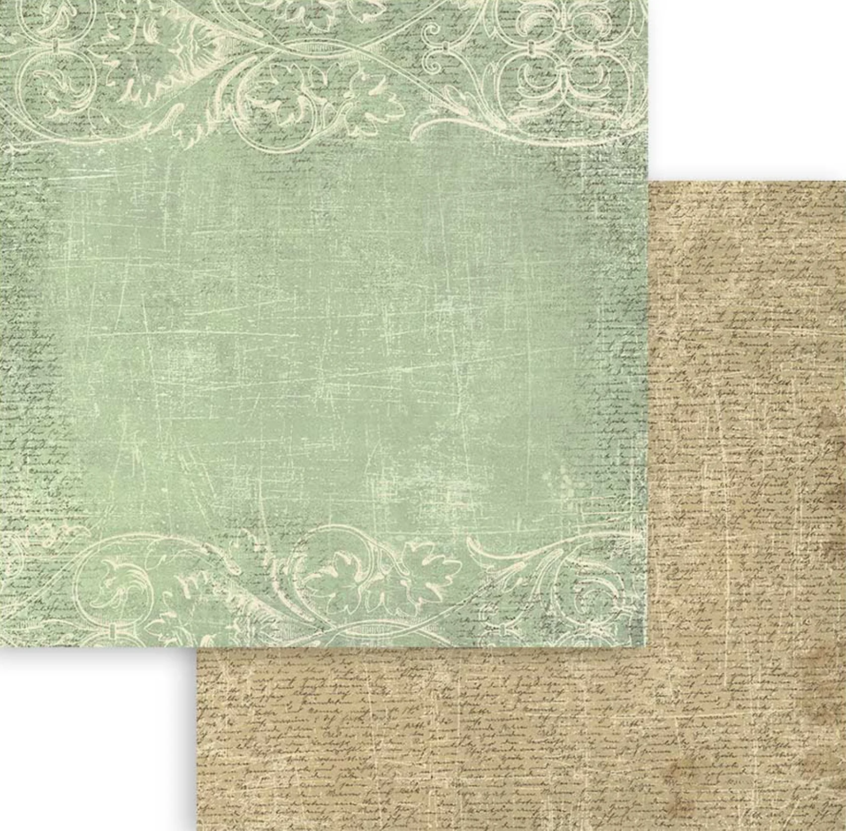 Stamperia Brocante Antiques Backgrounds 12” x 12” Paper Pad - Image 9