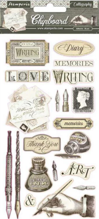 Stamperia Calligraphy Chipboard - Image 2