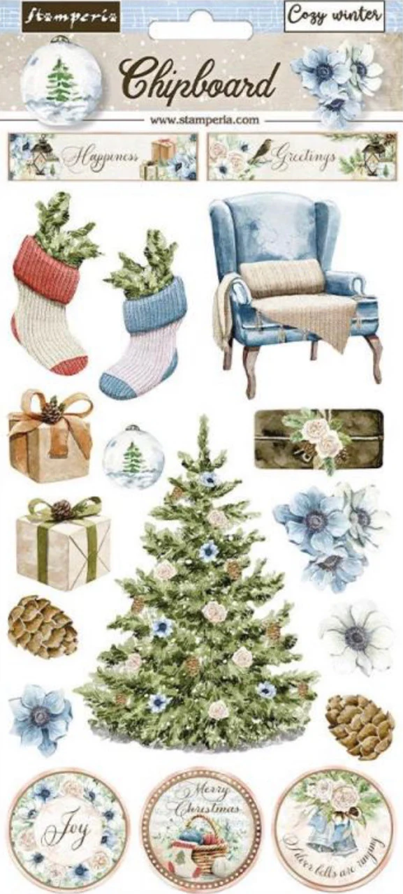 Stamperia Chipboard - Romantic Cozy Winter
