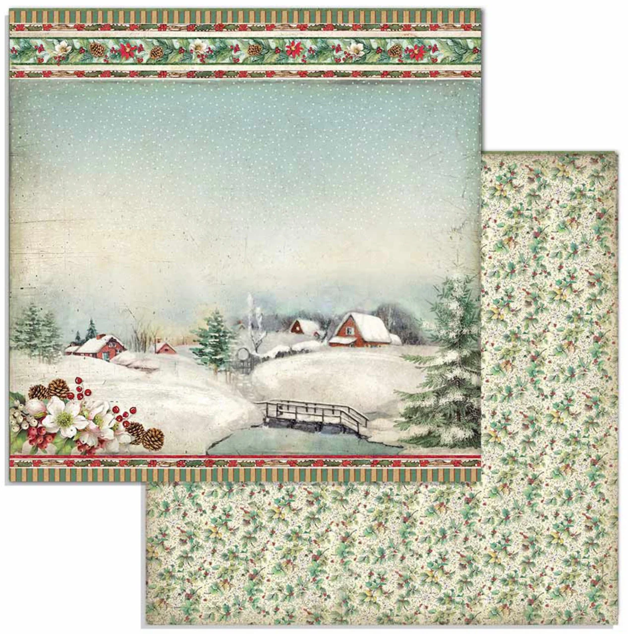 Stamperia Classic Christmas 12” x 12” Paper Pack - Image 6