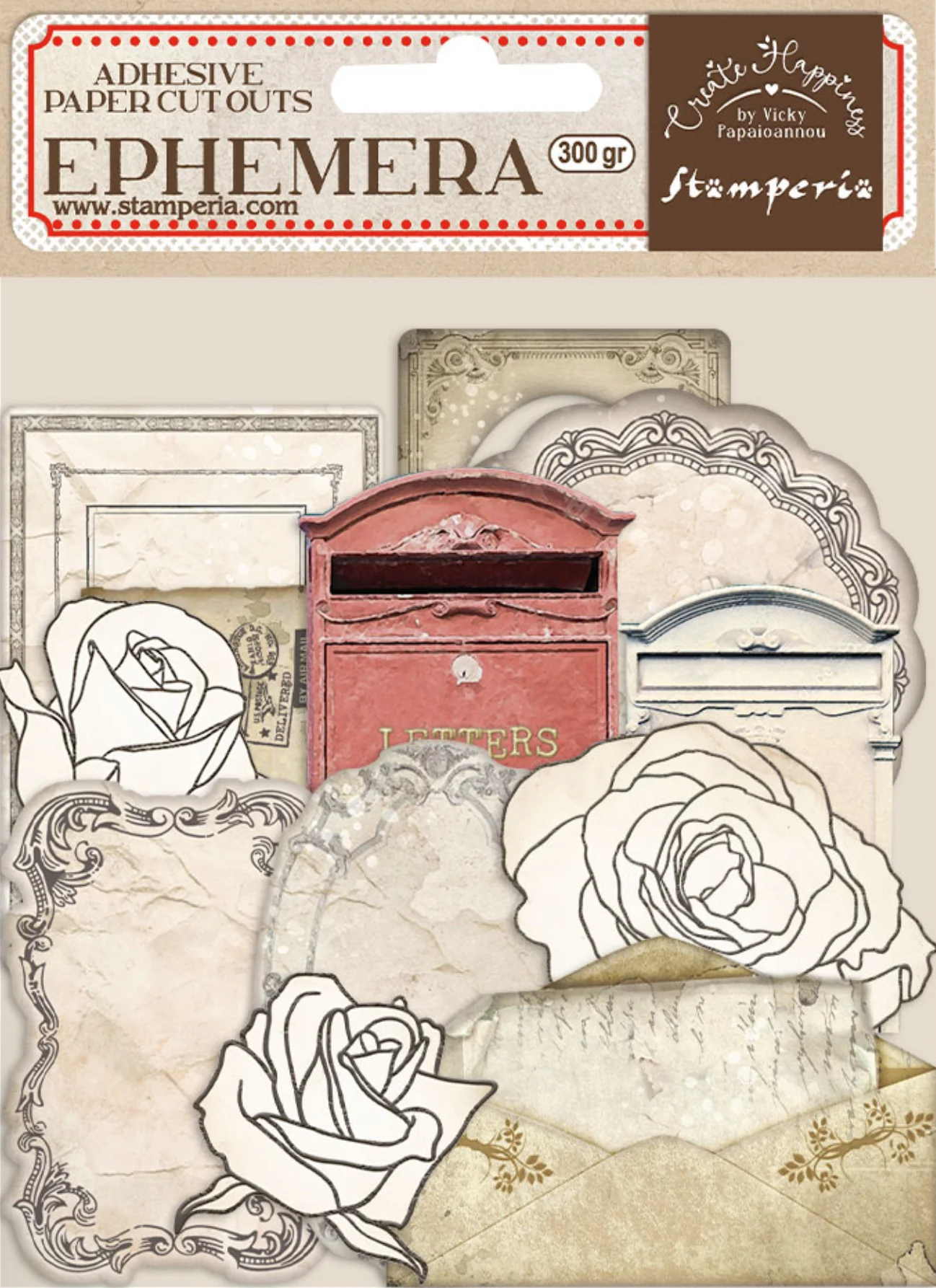 Stamperia Create Happiness Letters Adhesive Ephemera - Image 2