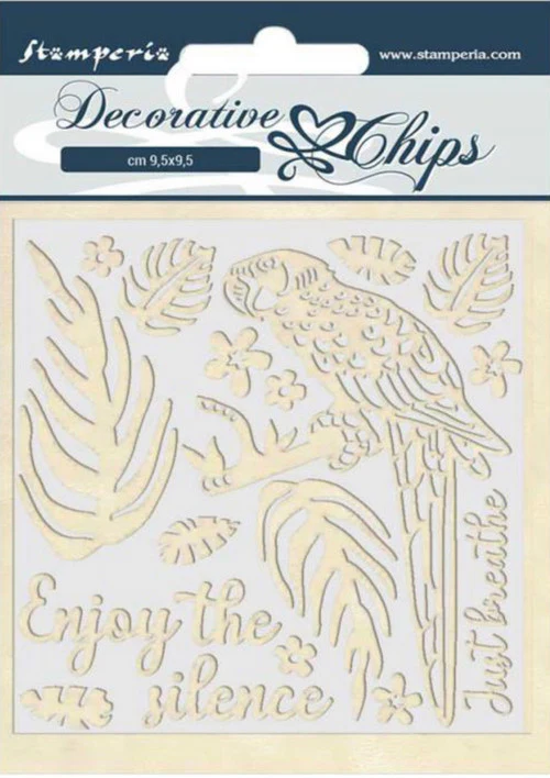 Stamperia Decorative Chips - Amazon Parrot - Image 2