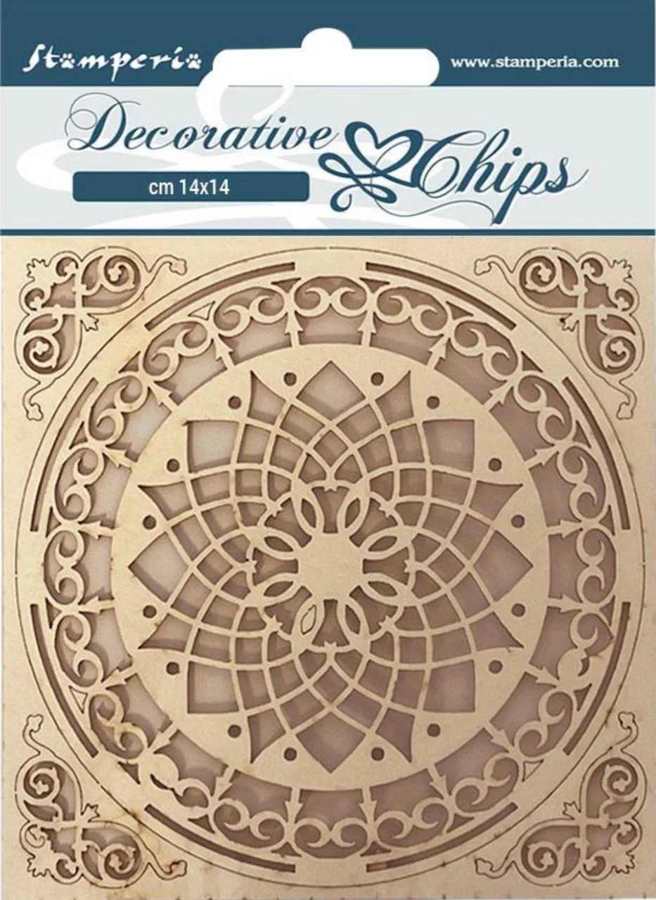Stamperia Decorative Chips - Casa Granada Plate